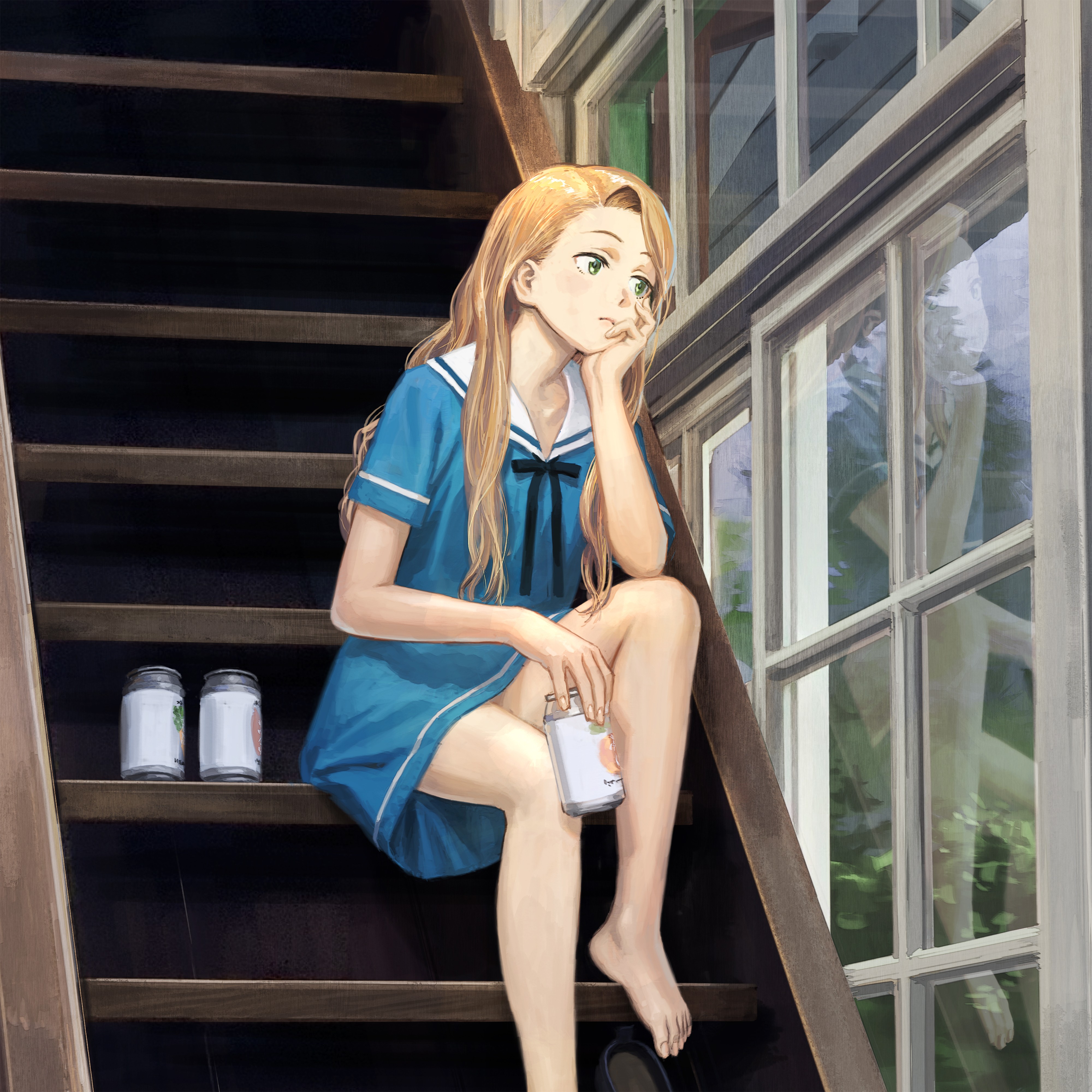 Glass of Spilling Heart